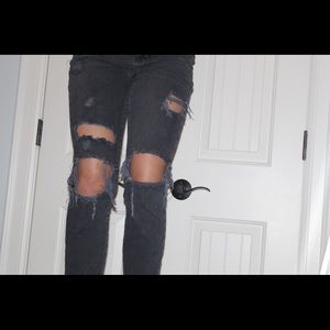 Customized Black Pacsun Jeans